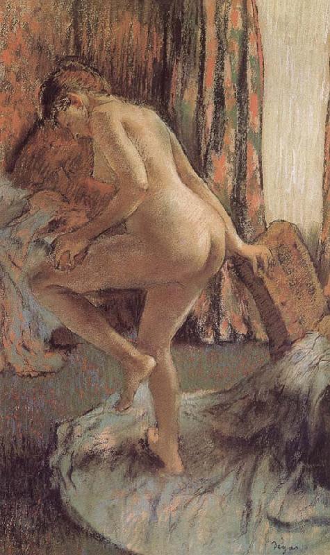Edgar Degas After bath Germany oil painting art